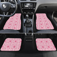Alaka Hawaii Iwa Bird Palaka Motifs Car Mats LT14 Set 4pcs Pink - Polynesian Pride