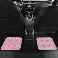 Alaka Hawaii Iwa Bird Palaka Motifs Car Mats LT14 Set 2pcs - Back Pink - Polynesian Pride