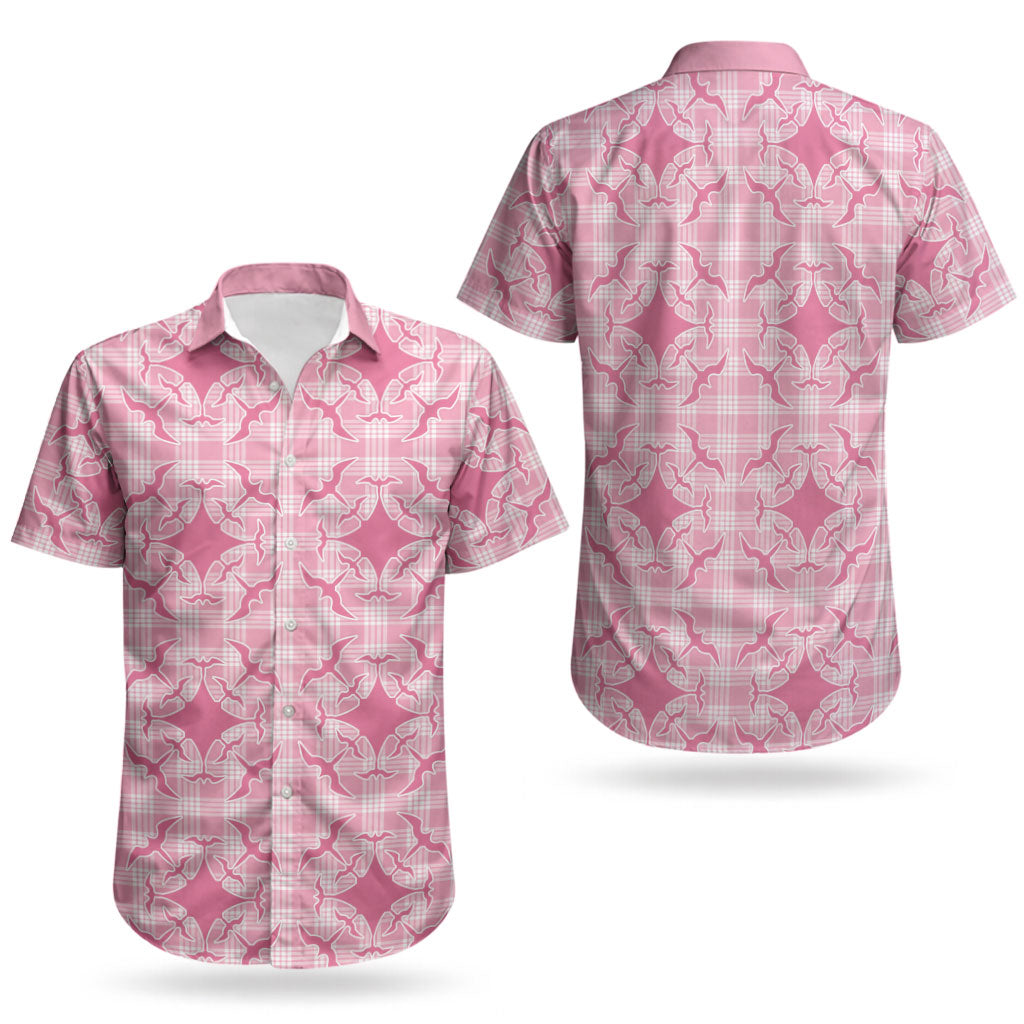 Alaka Hawaii Iwa Bird Palaka Motifs Couples Matching Summer Maxi Dress and Hawaiian Shirt LT14 - Polynesian Pride