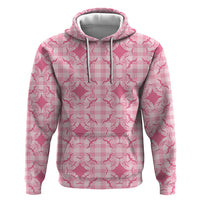 Alaka Hawaii Iwa Bird Palaka Motifs Hoodie LT14 Pullover Hoodie Pink - Polynesian Pride