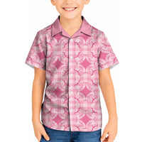 Alaka Hawaii Iwa Bird Palaka Motifs Kid Hawaiian Shirt LT14 Kid Pink - Polynesian Pride