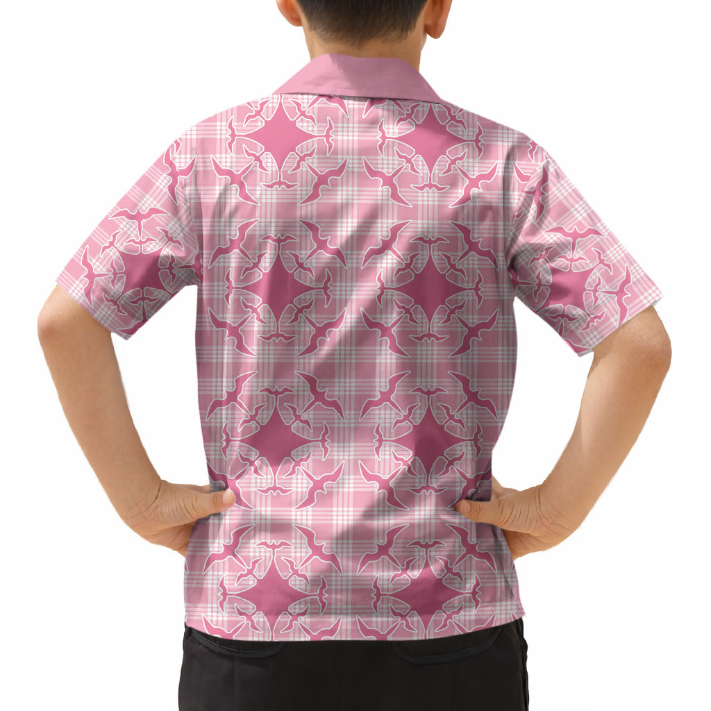 Alaka Hawaii Iwa Bird Palaka Motifs Kid Hawaiian Shirt LT14 - Polynesian Pride