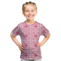 Alaka Hawaii Iwa Bird Palaka Motifs Kid T Shirt LT14 Pink - Polynesian Pride