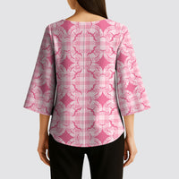 Alaka Hawaii Iwa Bird Palaka Motifs Kimono Sleeve Blouse LT14 - Polynesian Pride