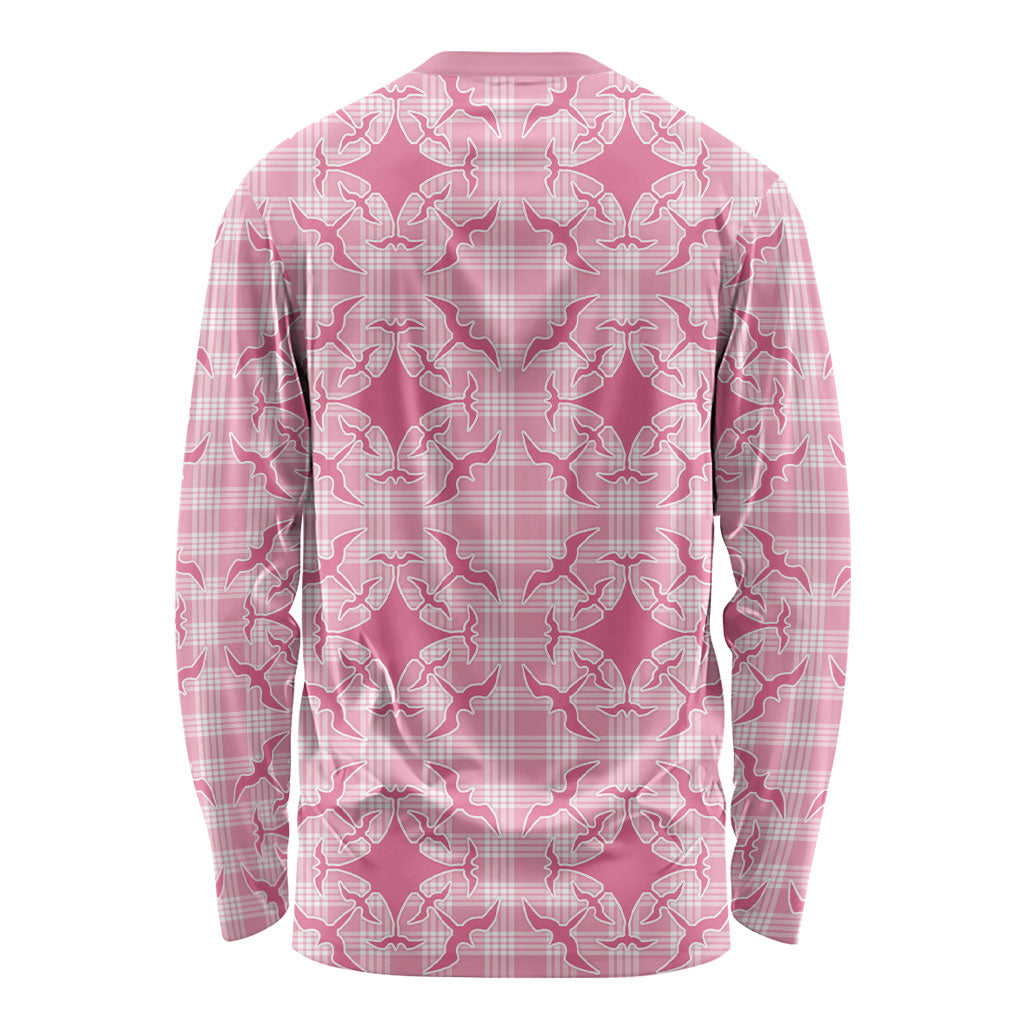 Alaka Hawaii Iwa Bird Palaka Motifs Long Sleeve Shirt LT14 - Polynesian Pride