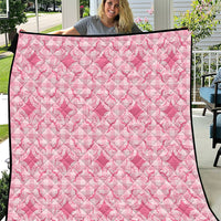 Alaka Hawaii Iwa Bird Palaka Motifs Quilt LT14 Pink - Polynesian Pride