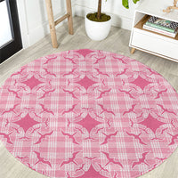 Alaka Hawaii Iwa Bird Palaka Motifs Round Carpet LT14 Pink - Polynesian Pride