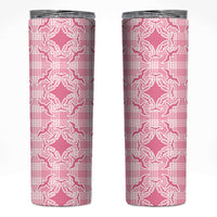 Alaka Hawaii Iwa Bird Palaka Motifs Skinny Tumbler LT14 Pink - Polynesian Pride