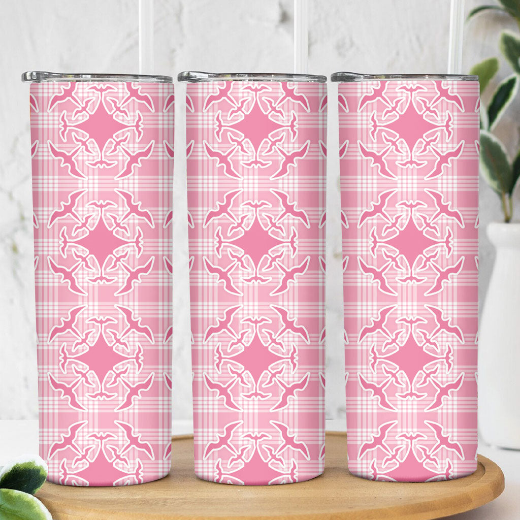 Alaka Hawaii Iwa Bird Palaka Motifs Skinny Tumbler LT14 - Polynesian Pride