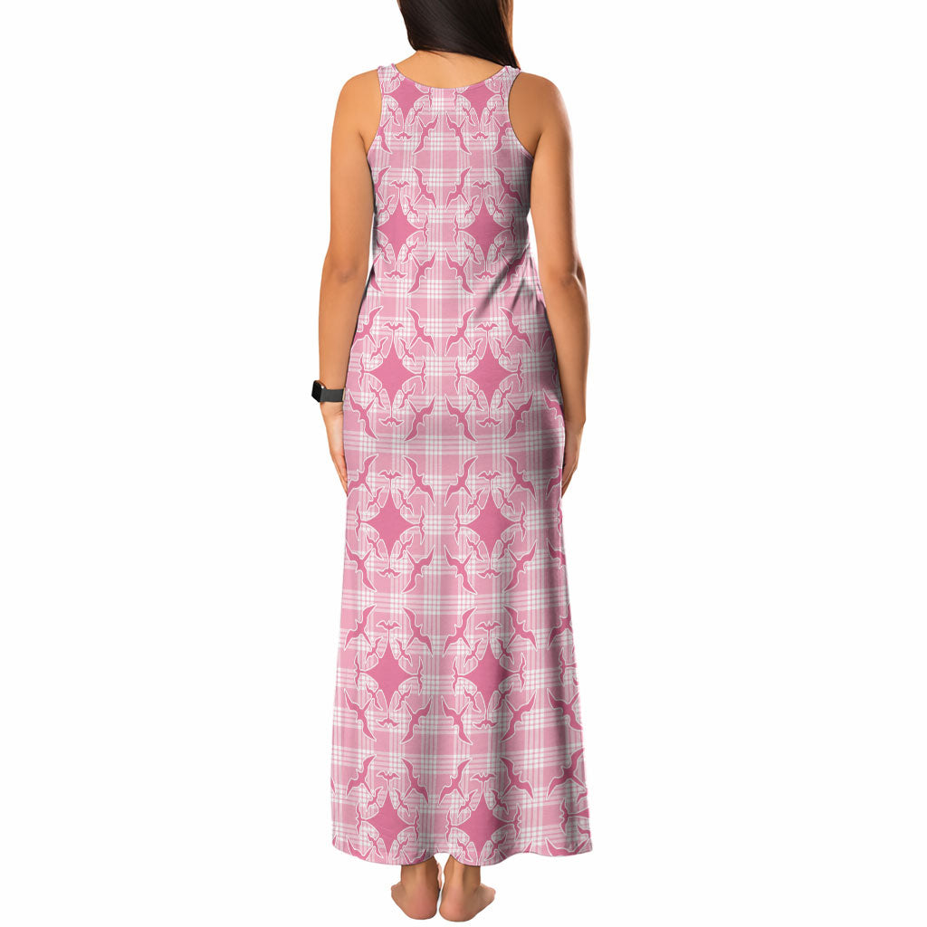 Alaka Hawaii Iwa Bird Palaka Motifs Tank Maxi Dress LT14 - Polynesian Pride