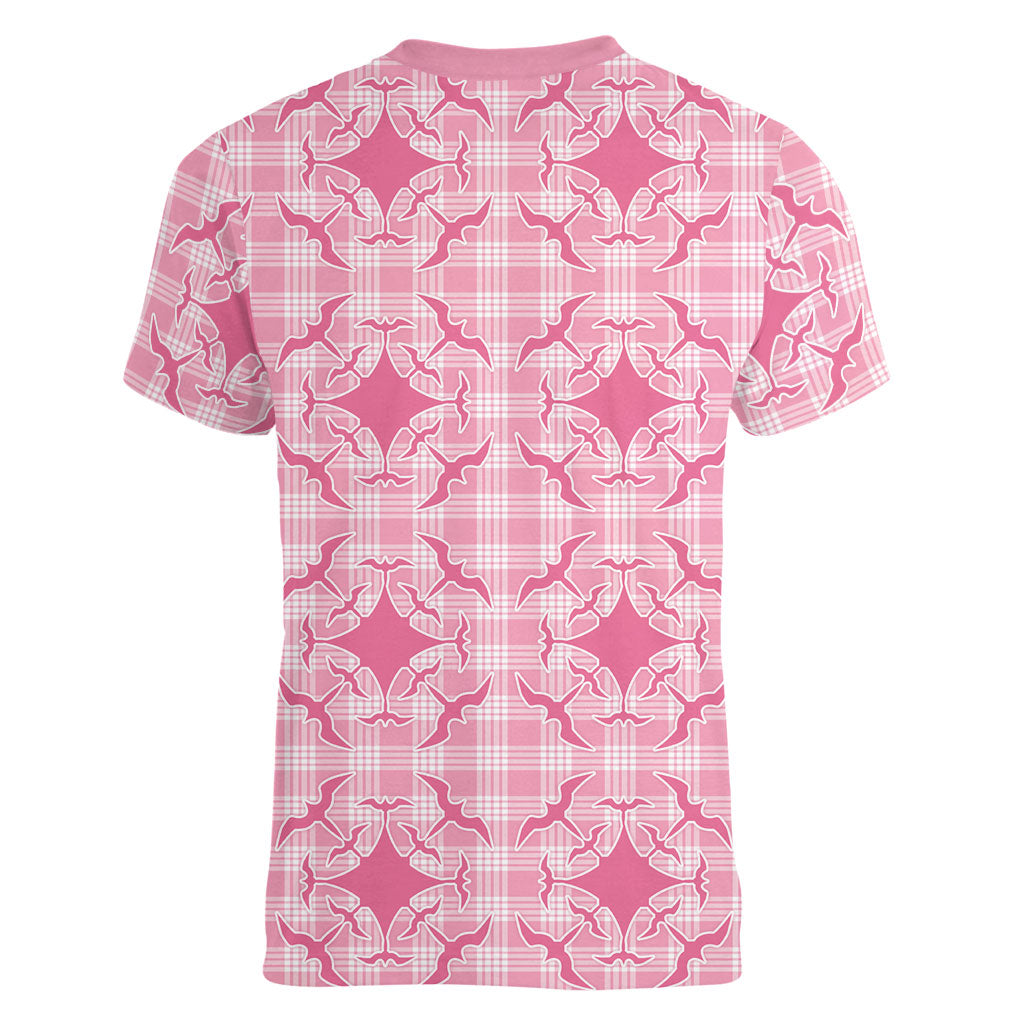 Alaka Hawaii Iwa Bird Palaka Motifs Women V-Neck T-Shirt LT14 - Polynesian Pride