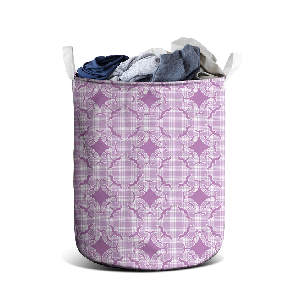 Poni Hawaii Iwa Bird Palaka Motifs Laundry Basket LT14 - Polynesian Pride