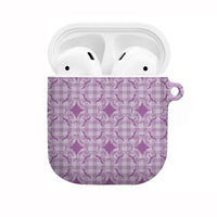 Poni Hawaii Iwa Bird Palaka Motifs AirPods Case LT14 Purple - Polynesian Pride