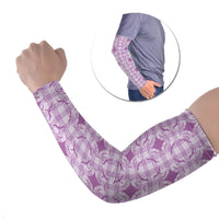 Poni Hawaii Iwa Bird Palaka Motifs Arm Sleeves LT14 Set of 2 Purple - Polynesian Pride