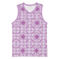 Poni Hawaii Iwa Bird Palaka Motifs Basketball Jersey LT14 Unisex Purple - Polynesian Pride