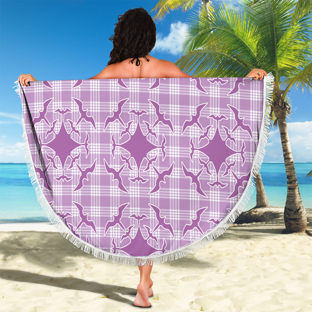 Poni Hawaii Iwa Bird Palaka Motifs Beach Blanket LT14 - Polynesian Pride
