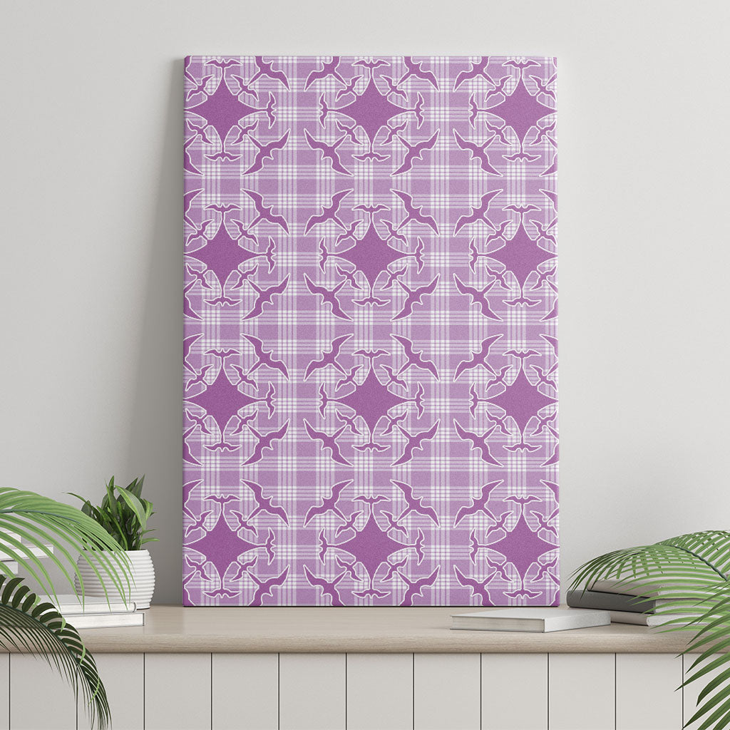 Poni Hawaii Iwa Bird Palaka Motifs Canvas Wall Art LT14 - Polynesian Pride