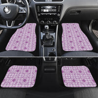 Poni Hawaii Iwa Bird Palaka Motifs Car Mats LT14 Set 4pcs Purple - Polynesian Pride