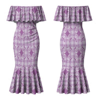 Poni Hawaii Iwa Bird Palaka Motifs Couples Matching Mermaid Dress and Long Sleeve Button Shirt LT14 - Polynesian Pride