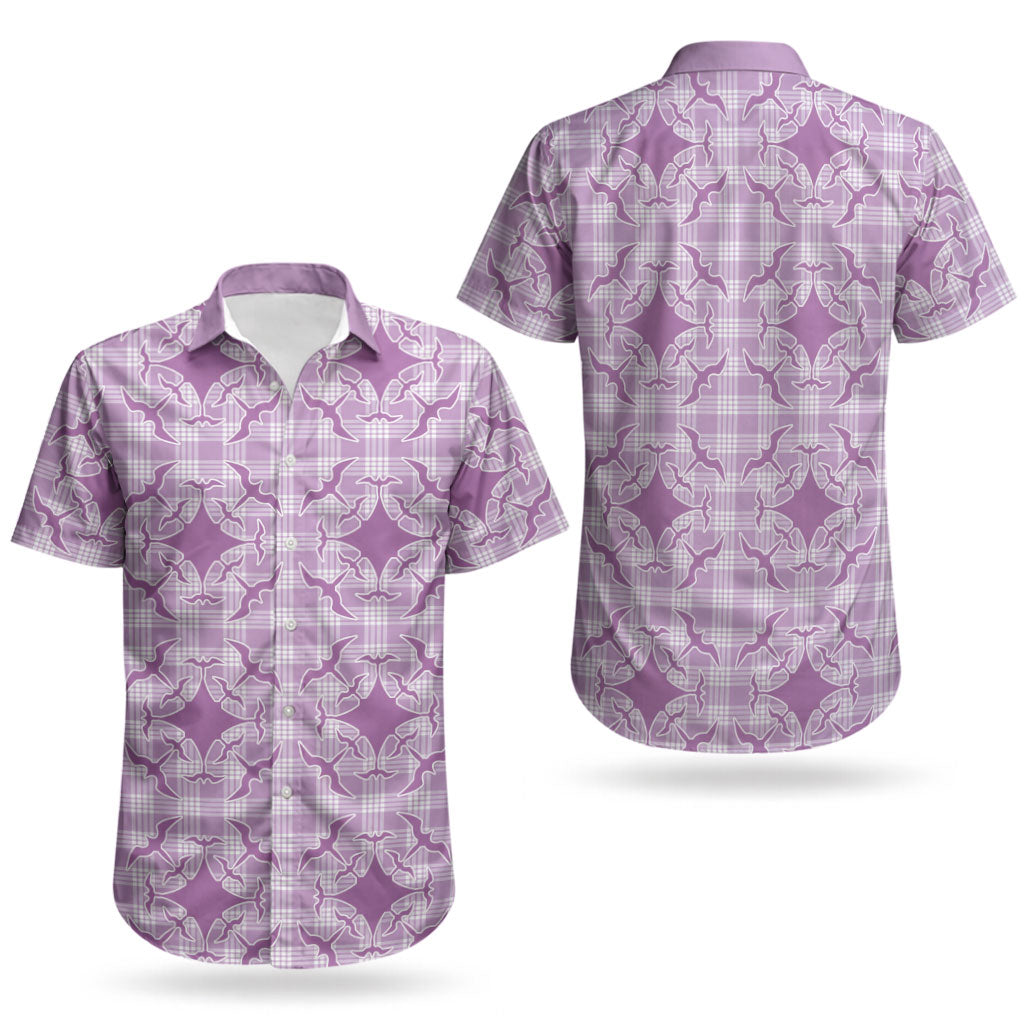Poni Hawaii Iwa Bird Palaka Motifs Couples Matching Summer Maxi Dress and Hawaiian Shirt LT14 - Polynesian Pride
