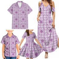 Poni Hawaii Iwa Bird Palaka Motifs Family Matching Summer Maxi Dress and Hawaiian Shirt LT14 - Polynesian Pride