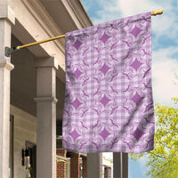 Poni Hawaii Iwa Bird Palaka Motifs Garden Flag LT14 House Flag Purple - Polynesian Pride