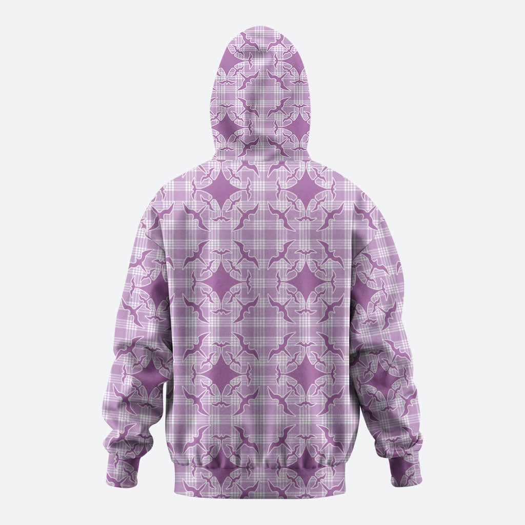 Poni Hawaii Iwa Bird Palaka Motifs Hoodie LT14 - Polynesian Pride