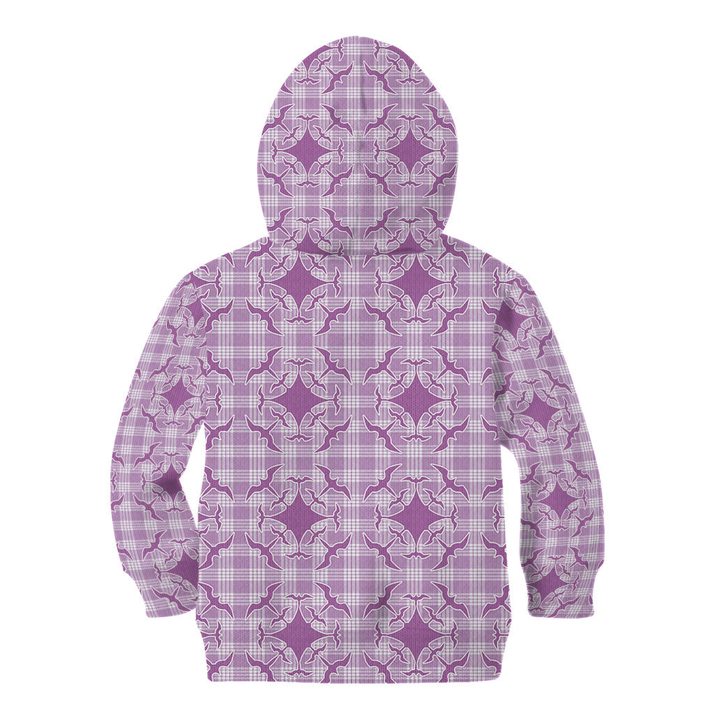 Poni Hawaii Iwa Bird Palaka Motifs Kid Hoodie LT14 - Polynesian Pride