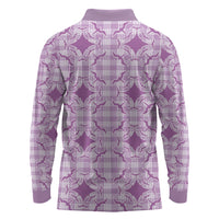 Poni Hawaii Iwa Bird Palaka Motifs Long Sleeve Polo Shirt LT14 - Polynesian Pride