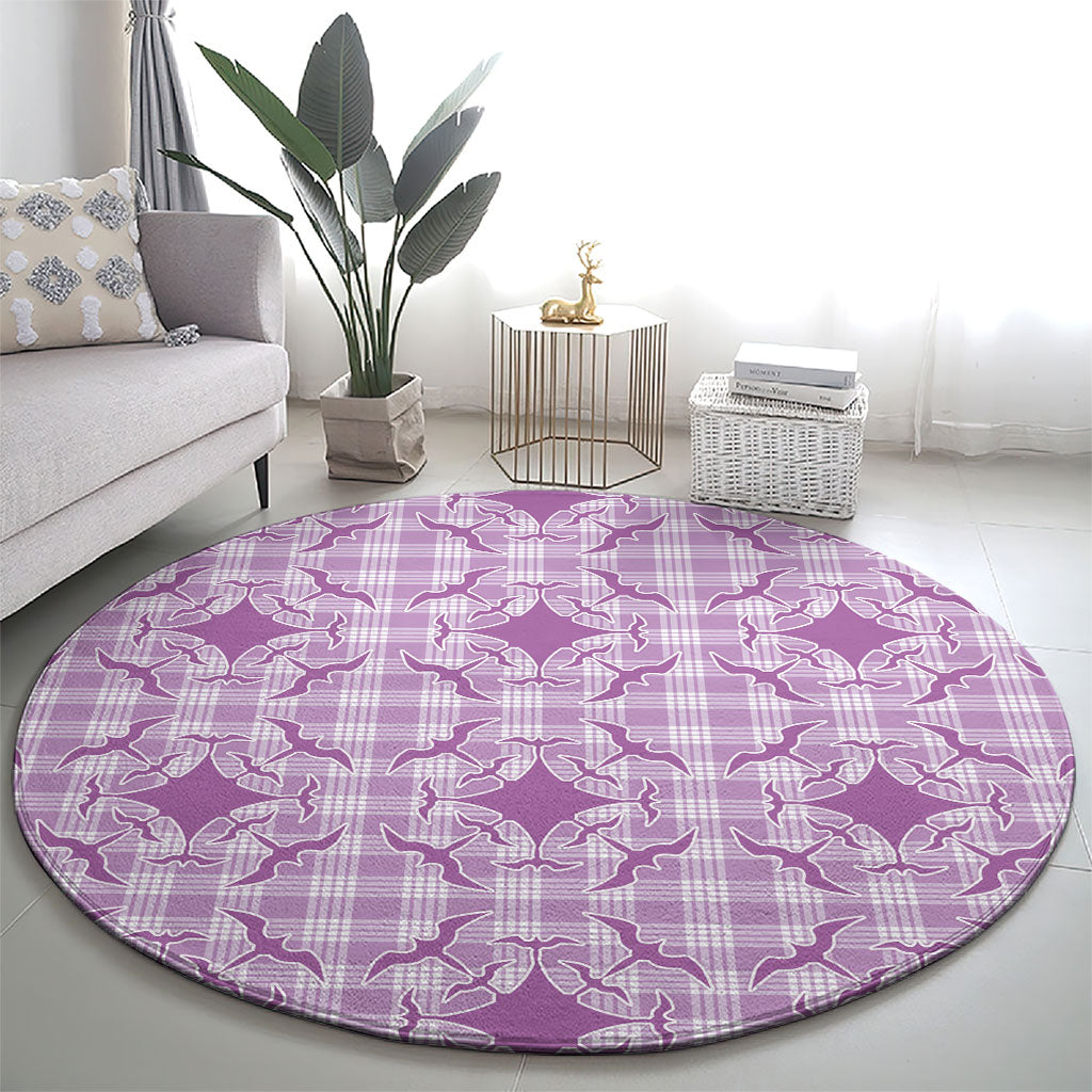 Poni Hawaii Iwa Bird Palaka Motifs Round Carpet LT14 - Polynesian Pride