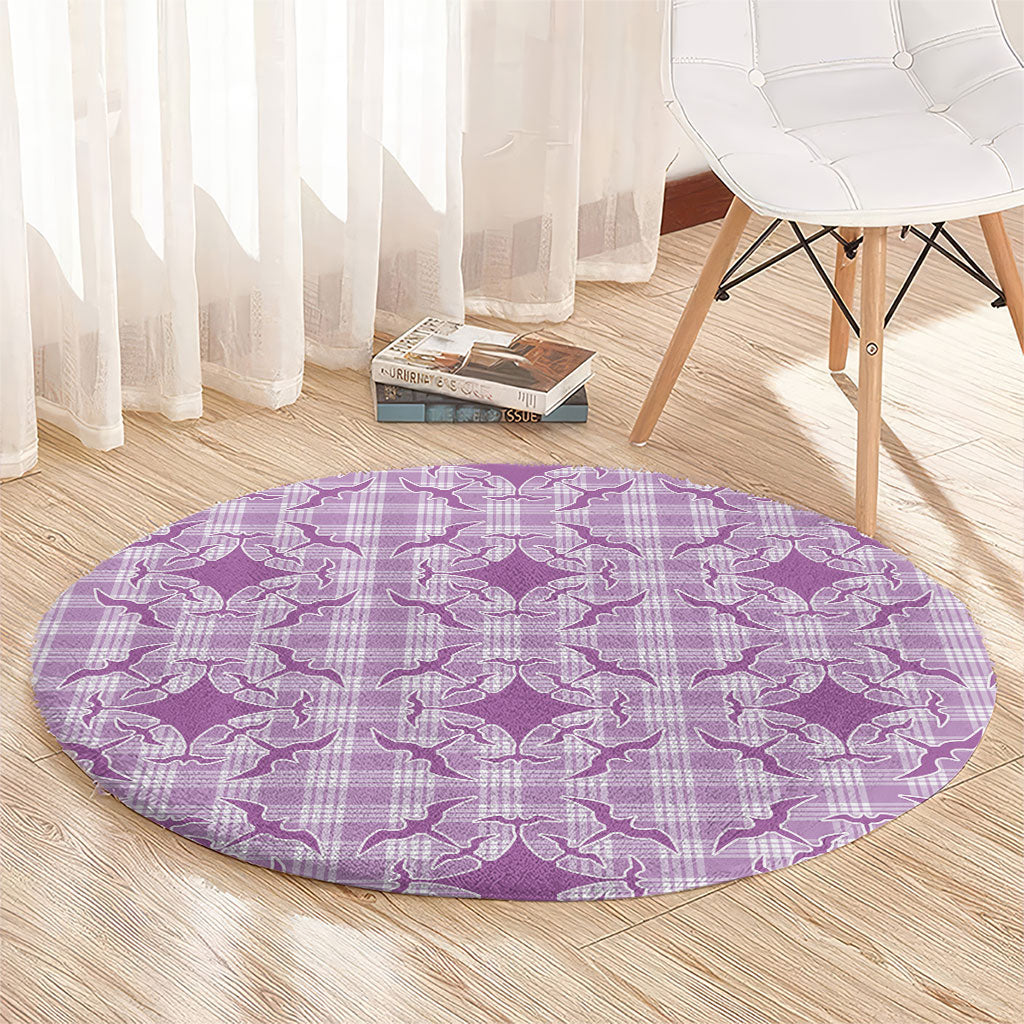 Poni Hawaii Iwa Bird Palaka Motifs Round Carpet LT14 - Polynesian Pride