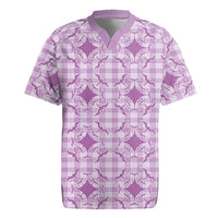 Poni Hawaii Iwa Bird Palaka Motifs Rugby Jersey LT14 Purple - Polynesian Pride