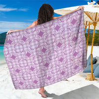 Poni Hawaii Iwa Bird Palaka Motifs Sarong LT14 One Size 44 x 66 inches Purple - Polynesian Pride