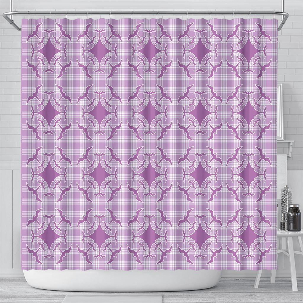 Poni Hawaii Iwa Bird Palaka Motifs Shower Curtain LT14 - Polynesian Pride