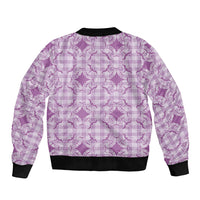 Poni Hawaii Iwa Bird Palaka Motifs Sleeve Zip Bomber Jacket LT14 - Polynesian Pride