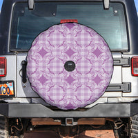 Poni Hawaii Iwa Bird Palaka Motifs Spare Tire Cover LT14 Purple - Polynesian Pride