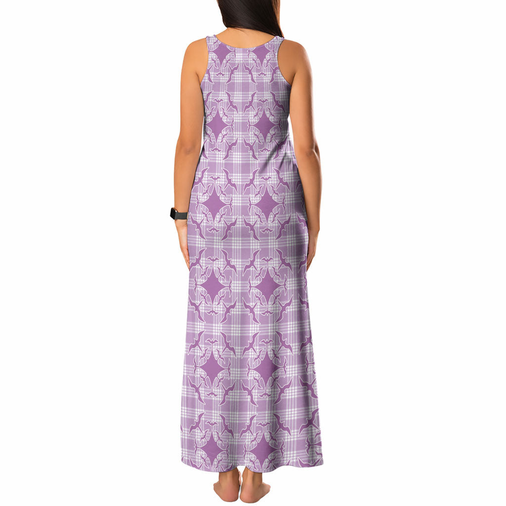 Poni Hawaii Iwa Bird Palaka Motifs Tank Maxi Dress LT14 - Polynesian Pride