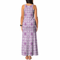 Poni Hawaii Iwa Bird Palaka Motifs Tank Maxi Dress LT14 - Polynesian Pride