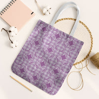 Poni Hawaii Iwa Bird Palaka Motifs Tote Bag LT14 White Strap One Size Purple - Polynesian Pride