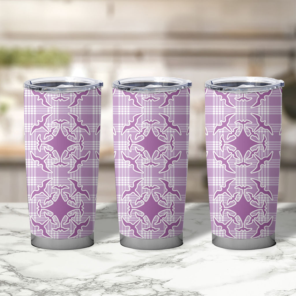 Poni Hawaii Iwa Bird Palaka Motifs Tumbler Cup LT14 - Polynesian Pride