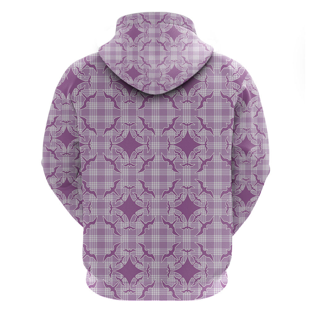 Poni Hawaii Iwa Bird Palaka Motifs Zip Hoodie LT14 - Polynesian Pride
