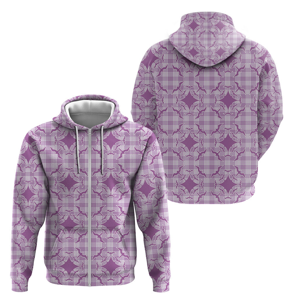 Poni Hawaii Iwa Bird Palaka Motifs Zip Hoodie LT14 - Polynesian Pride