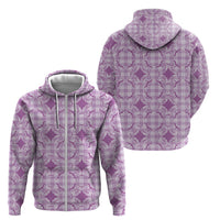 Poni Hawaii Iwa Bird Palaka Motifs Zip Hoodie LT14 - Polynesian Pride