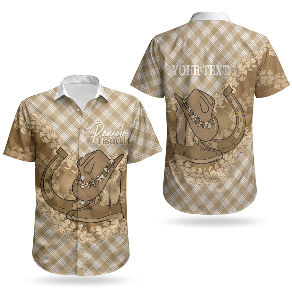 Makue Hawaii Cowboy Palaka Motifs Personalised Couples Matching Mermaid Dress and Hawaiian Shirt Paniolo Festival Puakenikeni Lei LT14 - Polynesian Pride