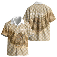 Makue Hawaii Cowboy Palaka Motifs Personalised Kid Hawaiian Shirt Paniolo Festival Puakenikeni Lei LT14 - Polynesian Pride