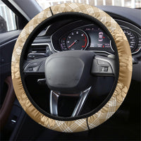 Makue Hawaii Cowboy Palaka Motifs Steering Wheel Cover Paniolo Festival Puakenikeni Lei LT14 - Polynesian Pride