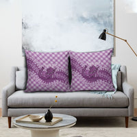 Poni Hawaii Cowboy Palaka Motifs Personalised Pillow Cover Paniolo Festival Puakenikeni Lei LT14 - Polynesian Pride