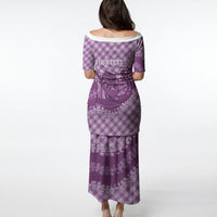 Poni Hawaii Cowboy Palaka Motifs Personalised Puletasi Paniolo Festival Puakenikeni Lei LT14 - Polynesian Pride