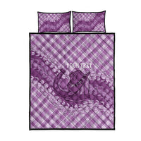 Poni Hawaii Cowboy Palaka Motifs Personalised Quilt Bed Set Paniolo Festival Puakenikeni Lei LT14 - Polynesian Pride