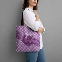 Poni Hawaii Cowboy Palaka Motifs Personalised Tote Bag Paniolo Festival Puakenikeni Lei LT14 - Polynesian Pride